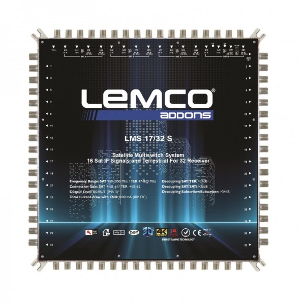 LEMCO LMS 17/32 S- 17 Εισόδων Single Multiswitch